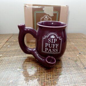 Purple Sip Puff Pass Mug - wake and bake